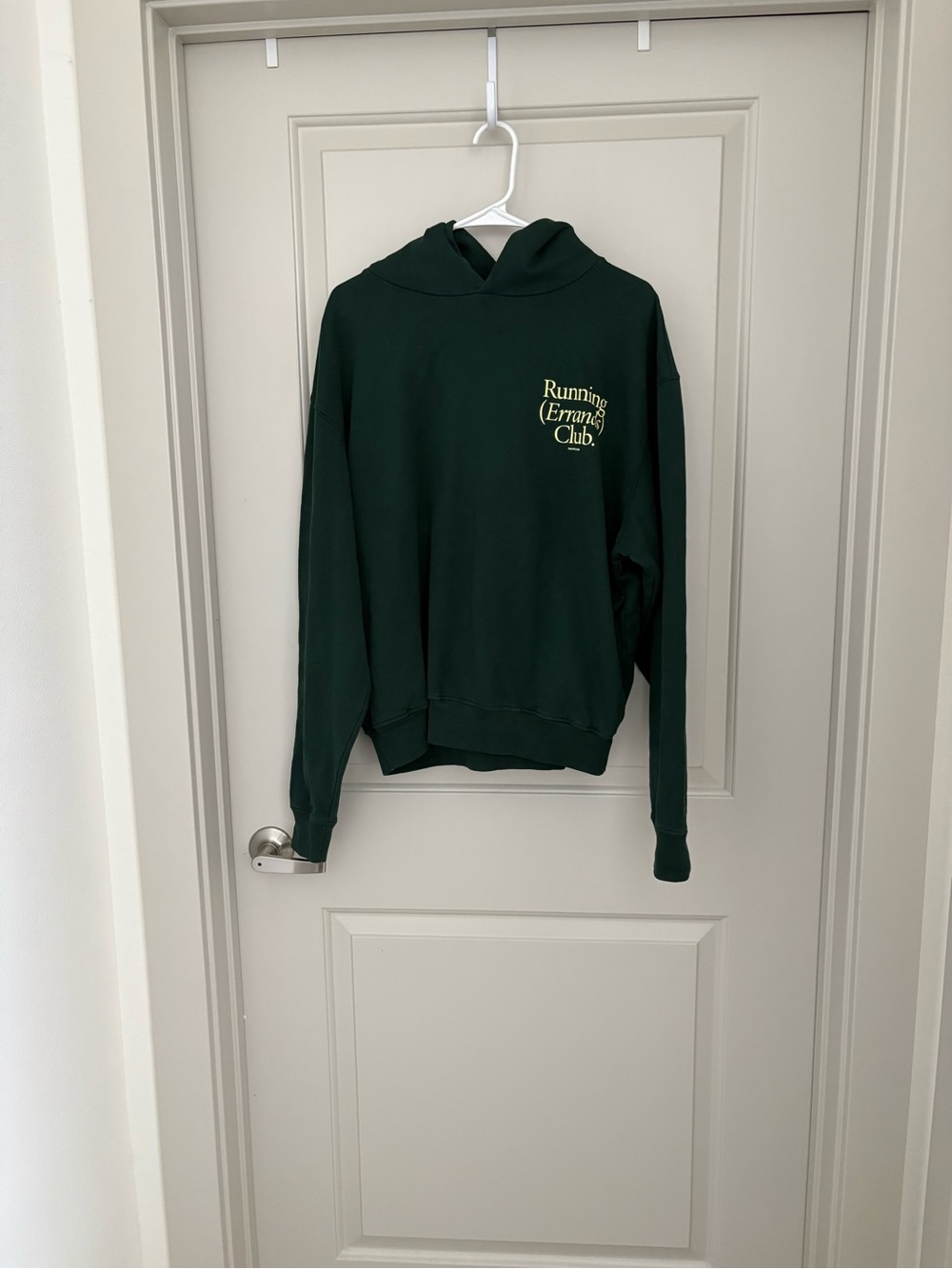 Talentless Women's Running Club Boyfriend Hoodie in emerald green Size XS